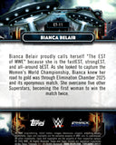 2026 Bianca Belair Topps Cosmic Chrome WWE Extraterrestrial Talent Orange Galactic Refractor 02/25 #ET-11 Smackdown