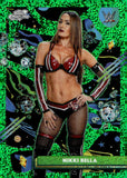 2026 Nikki Bella Topps Cosmic Chrome WWE Green Space Dust Refractor 02/75 #135 Monday Night Raw