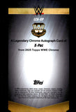 2025 X-Pac Auto Autograph Topps Chrome Sapphire WWE Legendary Auto Orange Sapphire 22/25 #LCA-XP