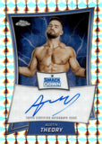 2025 Austin Theory Auto Autograph Topps Chrome WWE Blue Brand Autograph Geometric Refractor #BBA-AUS Friday Night Smackdown