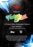 2025 Lyra Valkria Auto Autograph Topps Chrome WWE Future Stars Autograph 030/175 #FSA-LY Monday Night Raw