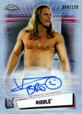 2021 Riddle Autograph Topps Chrome WWE Refractor Auto 084/199 A-BRO Monday Night Raw