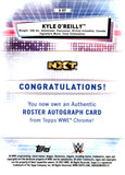 2021 Kyle O'Reilly Autograph Topps Chrome WWE Green Refractor Auto 16/99 #A-KY NXT