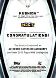 2020 Kushida Auto Autograph Topps WWE Undisputed Orange 37/99 #A-KU NXT