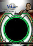 2021 Keith Lee Auto Autograph Relic Topps WWE Undisputed Mat Relic Autograph Green 12/50 #M-KL Monday Night Raw