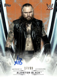 2020 Aleister Black Auto Autograph Topps WWE Undisputed Orange 17/99 #A-AT Monday Night Raw