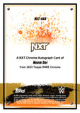 2025 Noam Dar Autograph Topps Chrome Sapphire WWE NXT Autograph #NXT-DAR