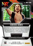 2022 Cameron Grimes Auto Autograph Panini WWE NXT 2.0 Memorabilia Signatures 05/10 #MS-CGR NXT