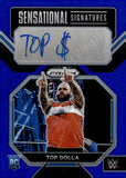 2023 Top Dolla Auto Autograph Panini WWE Prizm Sensational Signatures Blue Prizm 06/49 #SN-TDL Friday Night Smackdown
