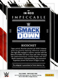 2022 Ricochet Auto Autograph Panini Impeccable WWE Impeccable Ink 07/99 #IN-RCO Friday Night Smackdown