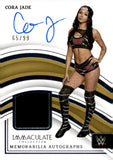 2023 Cora Jade Auto Autograph Panini WWE Immaculate Collection Memorabilia Autographs 65/99 #MA-CJD NXT