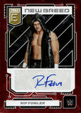 2023 Rip Fowler Auto Autograph Panini Donruss Elite WWE New Breed Autograph Red 30/49 #NB-RPF NXT