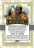 2020 Koko B. Ware Auto Autograph Leaf Ultimate Wrestling Ultimate Enshrined Purple 05/25 #E-KBW WWE Legend