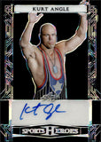 2024 Kurt Angle Auto Autograph Leaf Sports Heroes Black 02/20 #BA-KA2 WWE Legend