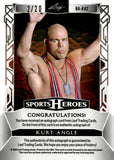 2024 Kurt Angle Auto Autograph Leaf Sports Heroes Black 02/20 #BA-KA2 WWE Legend
