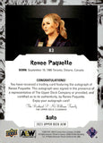 2023 Renee Paquette Auto Autograph Upper Deck AEW #83 AEW