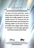 2026 Eeyore Topps Chrome Disney Blue Mini Diamond Refractor 039/150 #102