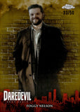 2025 Foggy Nelson Topps Chrome Marvel Studios Daredevil Born Again Gold Refractor 33/50 #DD-7