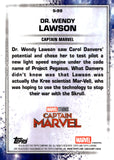 2025 Dr. Wendy Larson Topps Chrome Marvel Studios Snap Variation Gold Refractor 32/50 #S-99 Captain Marvel