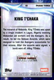 2025 King T'Chaka Topps Chrome Marvel Studios Orange Wave Refractor 11/25 #63 Captain America Civil War