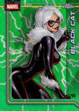 2026 Black Cat Topps Chrome Marvel Storm's Green Lightning Refractor 47/99 #013