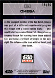 2022 Omega Topps Chrome Star Wars Galaxy Prism Refractor 15/75 #93