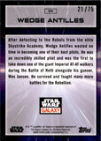 2022 Wedge Antilles Topps Chrome Star Wars Galaxy Prism Refractor 21/75 #99