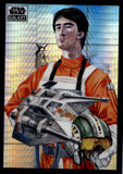 2022 Wedge Antilles Topps Chrome Star Wars Galaxy Prism Refractor 21/75 #99