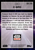 2022 C-3PO Topps Chrome Star Wars Galaxy Wave Refractor 09/99 #8