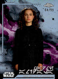 2024 Padme Amidala Topps Chrome Star Wars Aurebesh Variant Refractor 64/99 #AV-130