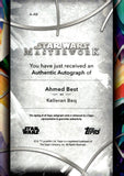 2023 Ahmed Best as Kelleran Beq Auto Autograph Topps Star Wars Masterwork Authentic Autograph #A-AB