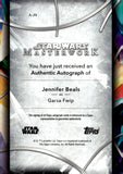 2023 Jennifer Beals as Garsa Fwip Auto Autograph Topps Star Wars Masterwork Authentic Autograph #A-JN