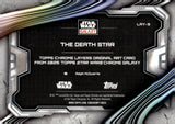 2024 The Death Star Topps Chrome Star Wars Galaxy Layers Original Art Card #LAY-9