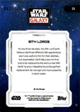 2024 Sith Lords Topps Chrome Star Wars Galaxy Aqua Lava Refractor 042/175 #25
