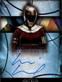 2023 Keri Russell as Zorii Bliss Auto Autograph Topps Star Wars Masterwork Authentic Autograph Rainbow Foil 34/50 #A-KR