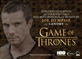 2018 Joe Dempsie as Gendry Auto Autograph Game of Thrones Inflexion Autograph Gold Ink