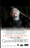 2024 Frank Jakeman as Vale Lord Auto Autograph Game of Thrones Full Bleed Autograph