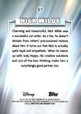 2026 Nick Wilde Topps Chrome Disney Sapphire Green Sapphire Refractor 85/99 #67 Zootopia