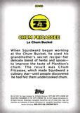 2025 Chum Fricassee Le Chum Bucket Topps Chrome SpongeBob SquarePants 25th Anniversary Kelp Reviews Gold Refractor 13/50 #BB-20