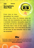 2025 SpongeBob's Nose Flute Topps Chrome SpongeBob SquarePants 25th Anniversary Refractor #200