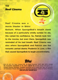 2025 Reef Cinema Topps Chrome SpongeBob SquarePants 25th Anniversary Blue Refractor 061/150 #132