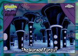2025 The Horned Forest Topps Chrome SpongeBob SquarePants 25th Anniversary Aqua Lava Refractor 032/199 #168