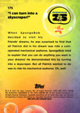 2025 "I can turn into a skyscraper" Topps Chrome SpongeBob SquarePants 25th Anniversary Wave Refractor 049/175 #175