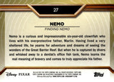 2025 Nemo Topps Chrome Disney Pixar Gold #27 Finding Nemo 1