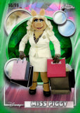 2026 Miss Piggy Topps Chrome Disney Sapphire Green Sapphire Refractor 90/99 #61 The Muppets