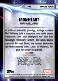 2025 Riri Williams Iron Heart Topps Chrome Marvel Studios Marvel Black & Red Lava Refractor 64/80 #142 Black Panther Wakanda Forever