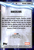 2025 Kaecilius Topps Chrome Marvel Studios Gold Refractor 16/50 #70 Doctor Strange