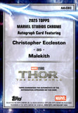 2025 Christopher Eccleston as Malekith Auto Autograph Topps Chrome Marvel Refractor #AA-CEC Thor The Dark World