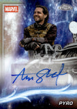 2025 Aaron Stanford as Pyro Auto Autograph Topps Chrome Marvel Refractor #AA-AST Deadpool & Wolverine 2