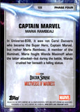 2025 Maria Rambeau Captain Marvel Topps Chrome Marvel Studios Gold Wave Refractor 44/50 #133 Doctor Strange Multiverse of Madness